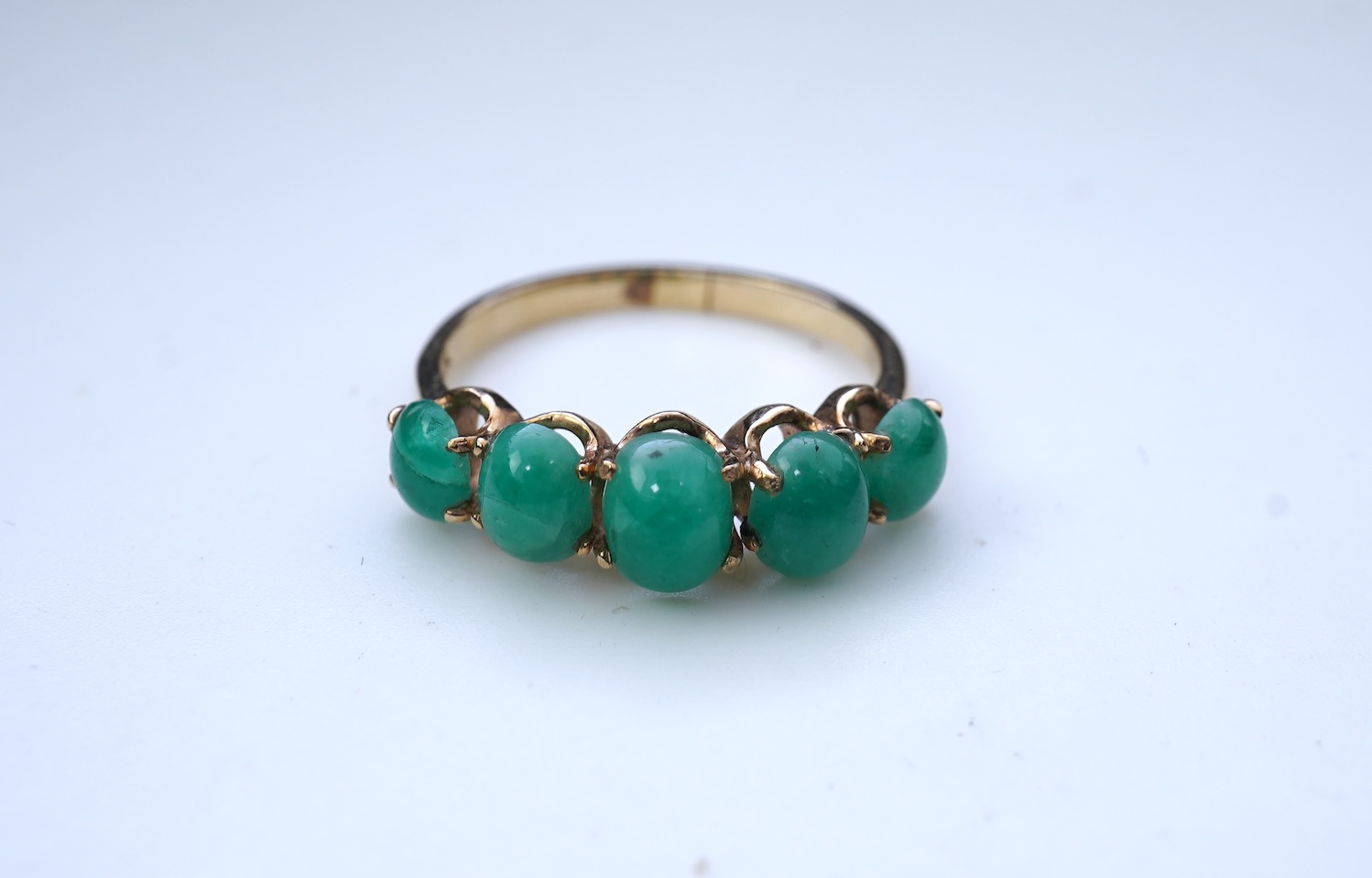 An emerald ring
